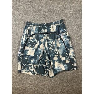 Lululemon Pace Breaker Shorts Mens M Blue Bleached Indigo 9" Inseam Lined Gym